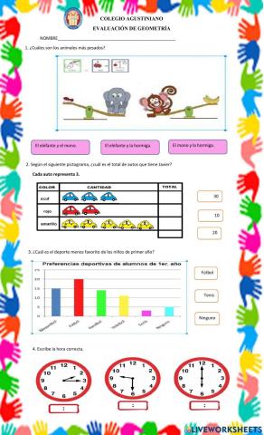 Evaluación de geometría