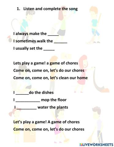 Chores song