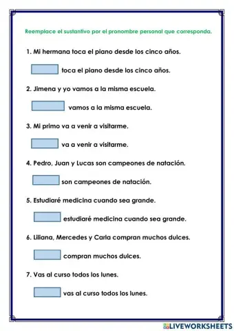 Los pronombres personales