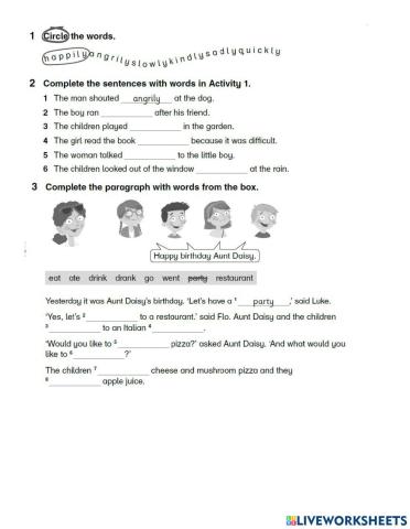 Past with irregular verbs