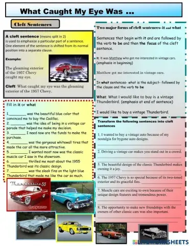 English:Cleft sentences