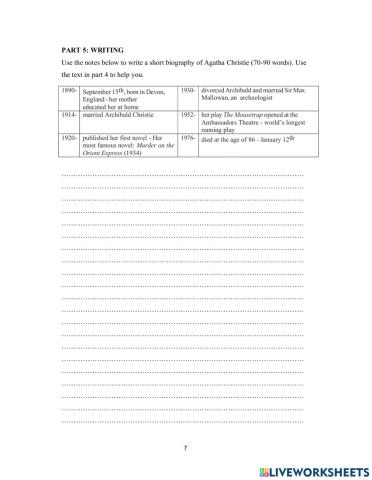 DS - Access 1 - Test 3 Writing