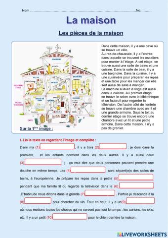 La maison et les pièces