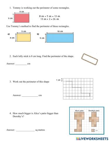 Revision Area and Perimeter