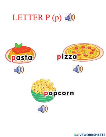 Letter p