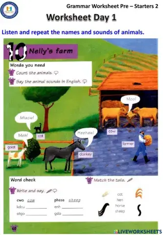 Day 1 - Grammar Pre S2