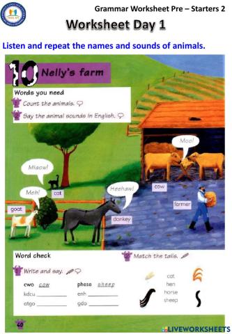 Day 1 - Grammar Pre S2