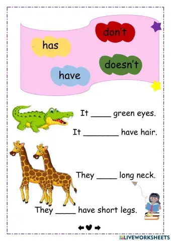 Has-have don't-doesn't