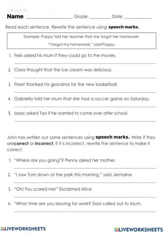 Speech Marks
