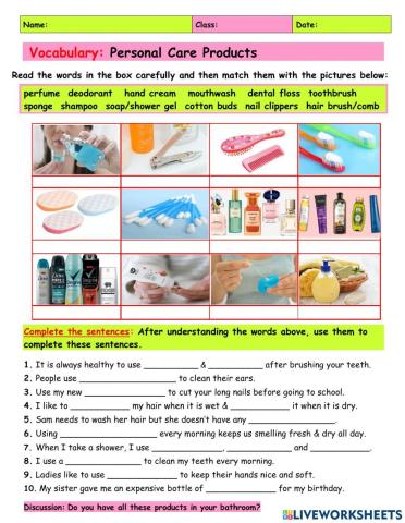 vocabulary-personal-care-products-information-gap-activities-picture-dictionaries-133848