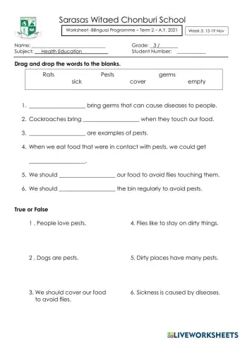 Health and Diseases Pests