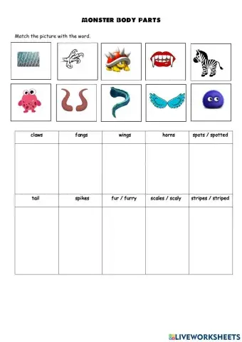 Monster Body Parts