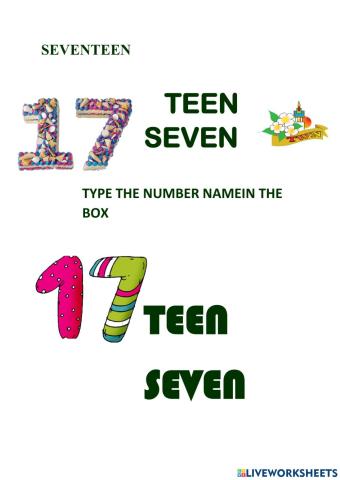 Number seventeen