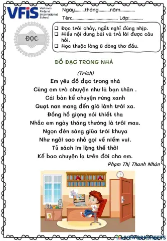 Vietnamese Week 11 - Đọc 1