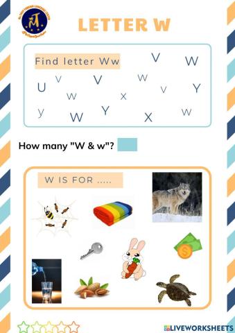 Find Letter Ww