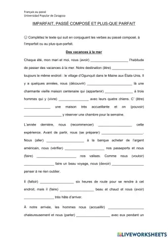 Raconter une histoire au passé