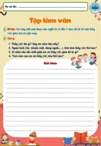 Phiếu ôn tập làm văn