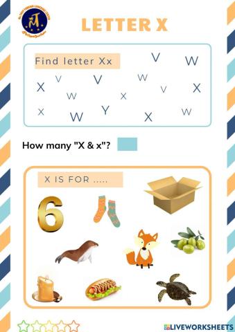 Find Letter Xx