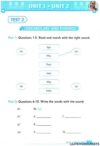 Grade 3- u 1+2-test 2