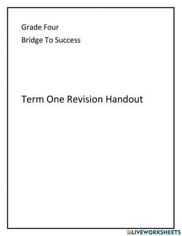 G.4 revision