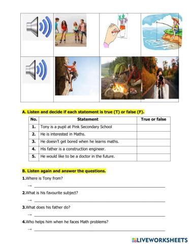 ENGLISH TEST FOR G5 - No 1