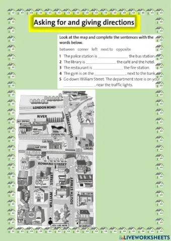 Asking for and giving directions