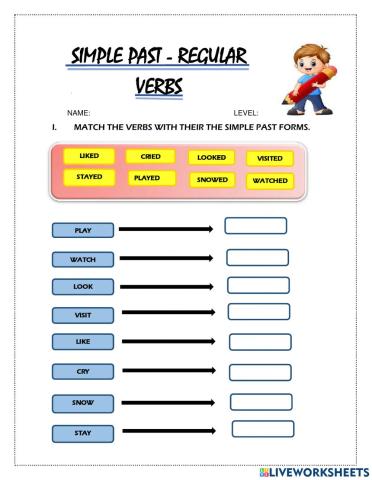Simple past-regular verbs