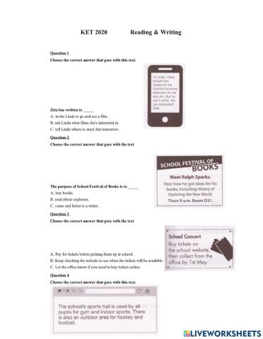 KET Reading 8
