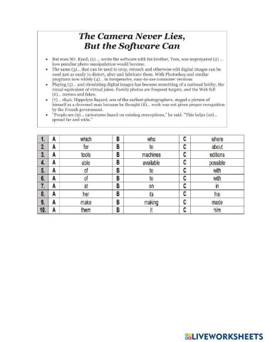 Readign comprehension 4