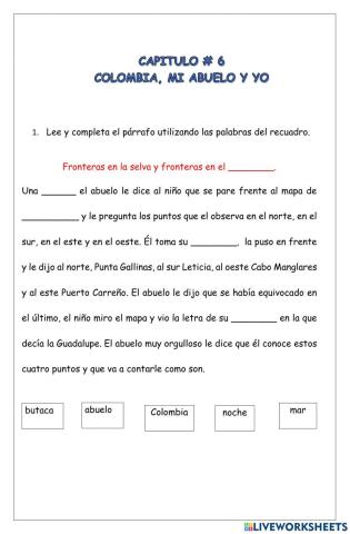 Colombia, mi abuelo y yo