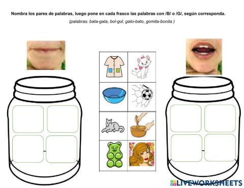 Discrimición auaditiva B-G