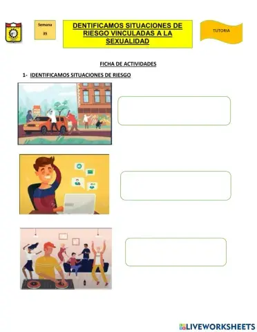 Situaciones de riesgo vinculados a la sexualidad