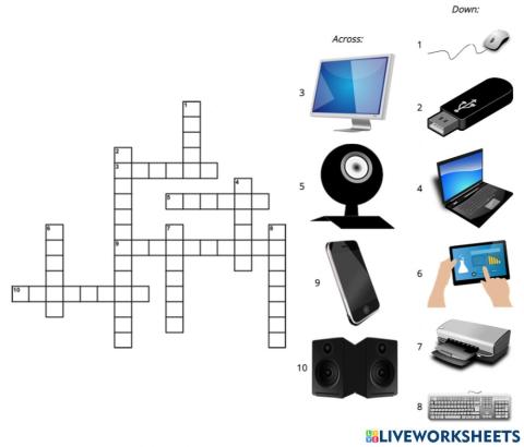 Crossword: technologies