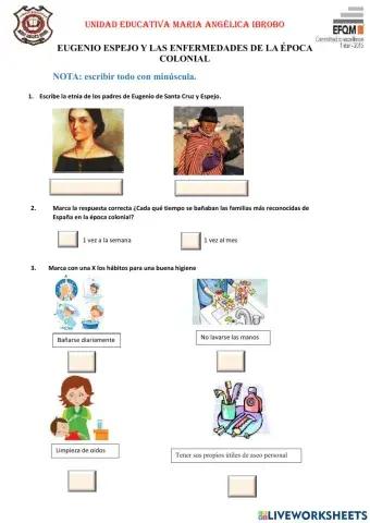 El mestizaje y hábitos de higiene