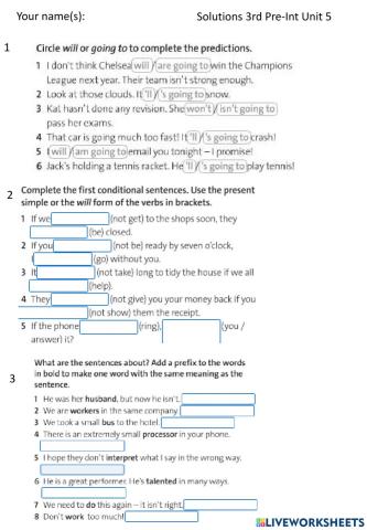 Solutions 3rd Pre-Intermediate