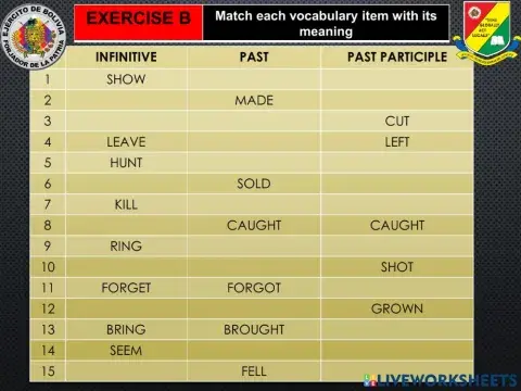 Verb conjugation practice