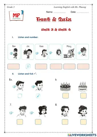 English 3 - Unit 3 & Unit 4