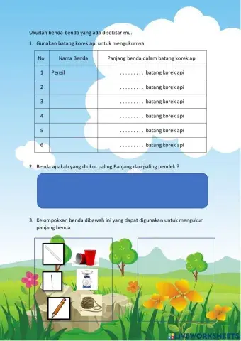 Mengukur Panjang Benda