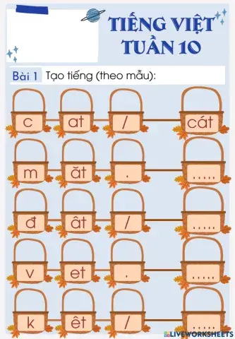 Tiếng việt: tuần 10