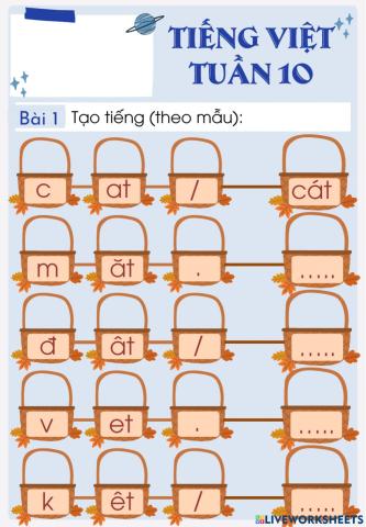 Tiếng việt: tuần 10