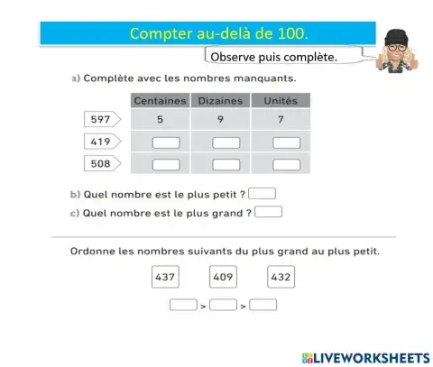 Mathematiques familles de 100 teacher geraldine s9