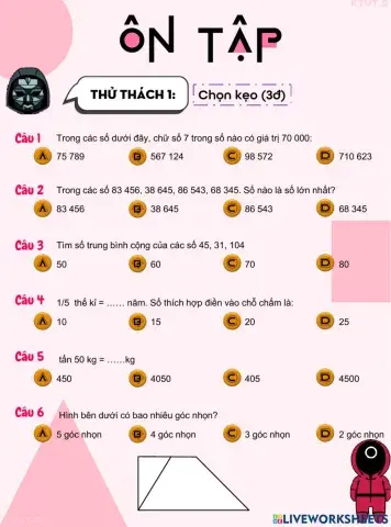 Ôn giữa kì 1 bài 2