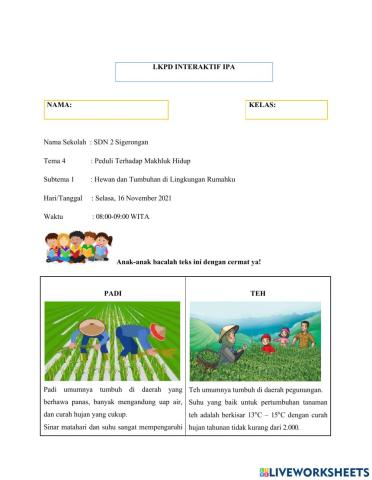 Lkpd interaktif ipa kelas 4