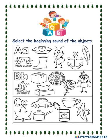Beginning sound ABC