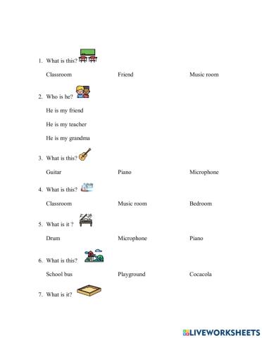 Exercise Unit 2 First Friends 2