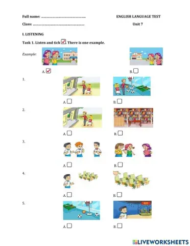 Tiếng Anh 3 - Unit 7