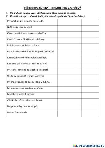 Slovesný přísudek