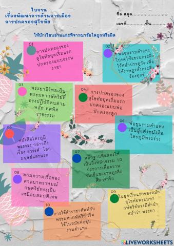 พัฒนาการการเมืองการปกครองสุโขทัย