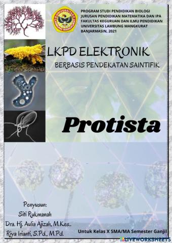LKPD Elektronik Berbasis Pendekatan Saintifik Konsep Protista