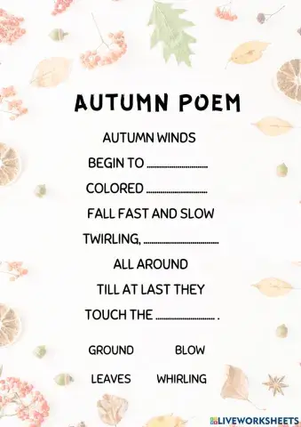 Autumn poem